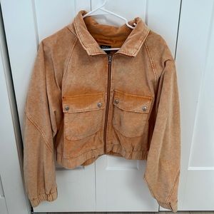 Corduroy cropped/ oversized jacket